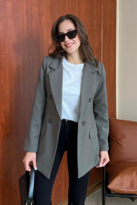 Blazer Ceket - Haki