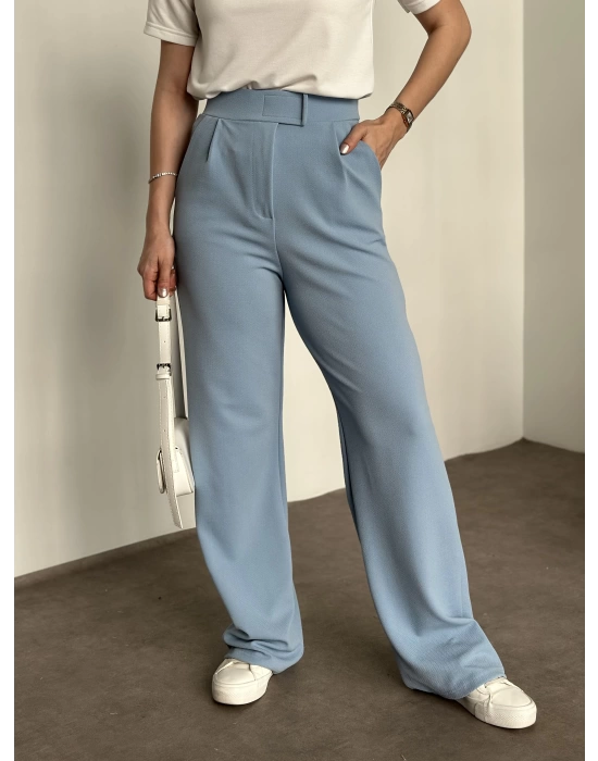 Bol Paça Pantolon -  Bebek Mavisi