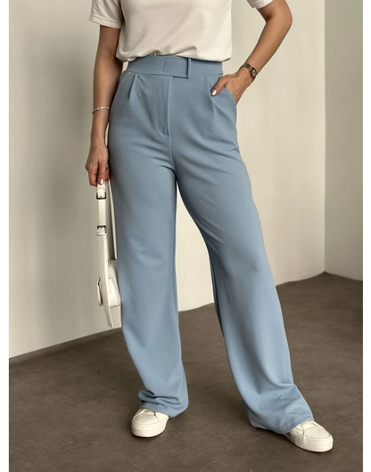 Bol Paça Pantolon -  Bebek Mavisi