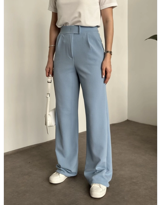 Bol Paça Pantolon -  Bebek Mavisi