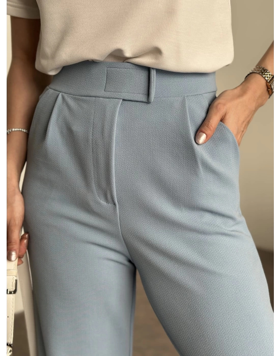 Bol Paça Pantolon -  Bebek Mavisi