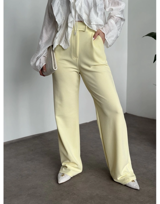 Bol Paça Pantolon - Sarı