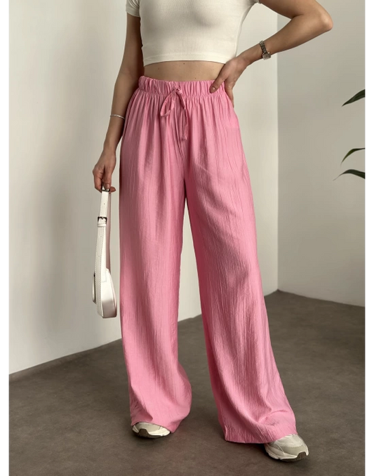 Şalvar Model Salaş Pantolon - Pembe
