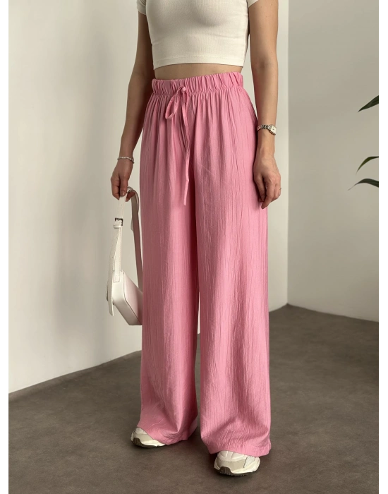 Şalvar Model Salaş Pantolon - Pembe