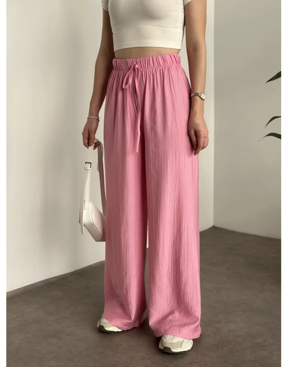 Şalvar Model Salaş Pantolon - Pembe