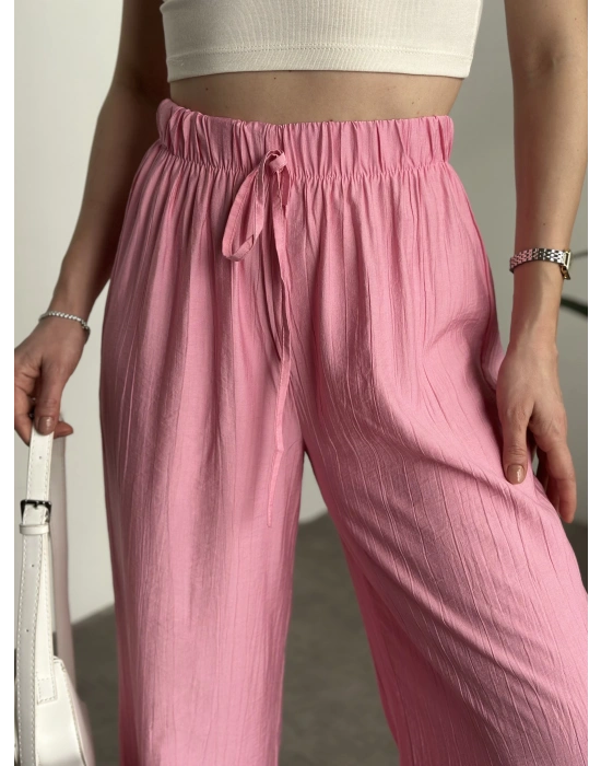 Şalvar Model Salaş Pantolon - Pembe