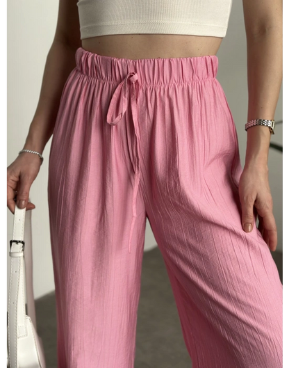 Şalvar Model Salaş Pantolon - Pembe
